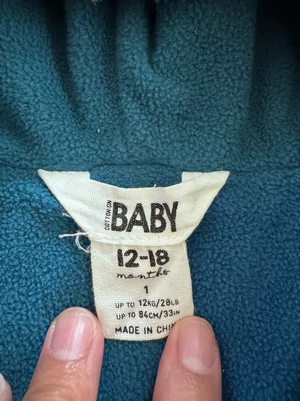 Cotton On Baby Plaid Sherpa Hooded Jacket